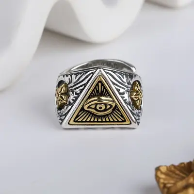 Silver ring s925, Eye of God, men's and women's