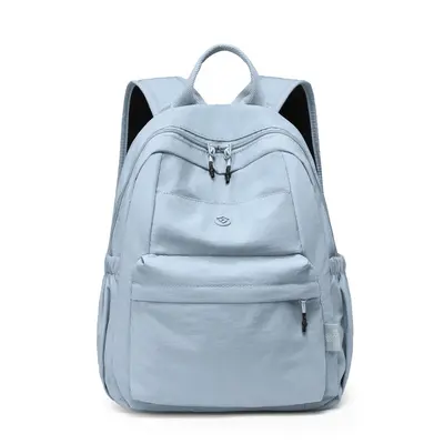 Women's Lightweight Water-Resistant Nylon Backpack, Large Capacity - 9