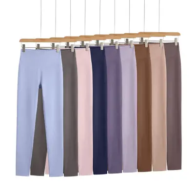 Çıplak his yoga pantolonu, yüksek bel, kalça kaldırıcı, dokuz çeyrek - 3