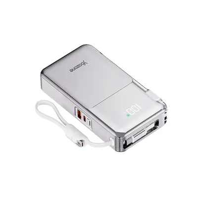【Сертификат 3C, безопасно для самолёта】 Power Bank Youzhe 20000мАч большой емкости со встроенной вилкой, выдвижная быстрая зарядка