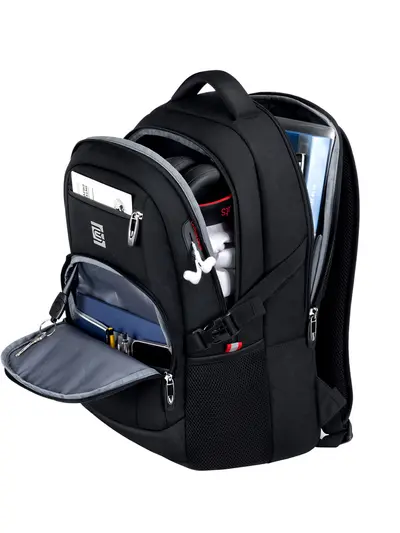 Bruno Cavalli Men's Lightweight Business Backpack with Laptop Compartment - 3