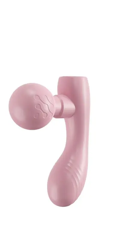 Doppelkopf-Mini-Massagepistole mit Hochfrequenz-Vibration, tragbar - 7