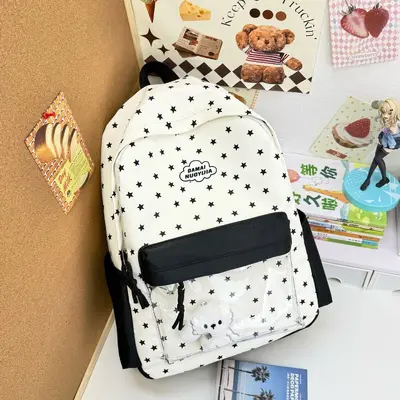 Süßer leichter Schulrucksack im japanischen Stil, großes Fassungsvermögen - 7