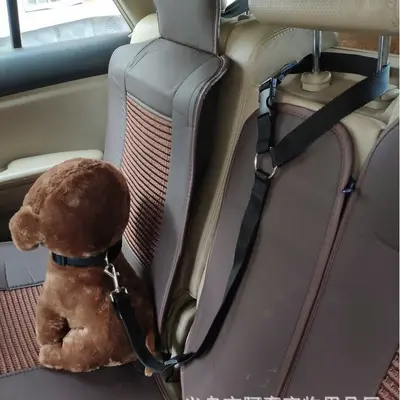 Evcil hayvan malzemeleri araba emniyet tasması halka köpek ipi kedi ipi araba kafalık geri çekilebilir tasma