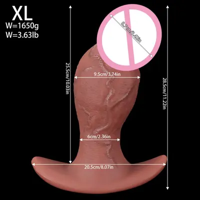 Mushroom-Head Oversized Silicone Realistic Dildo Adult Sex Toy - 10