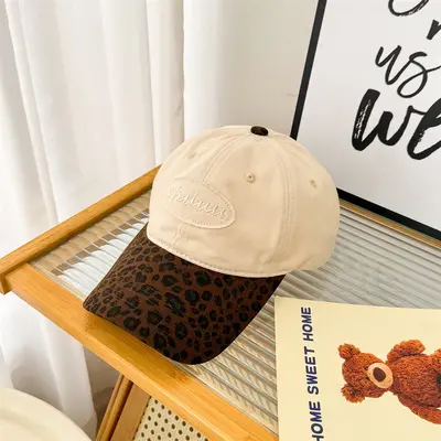 Leopard Print Women's Breathable Baseball Cap, Retro Y2K Style - 12