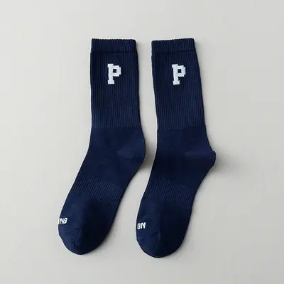 Damen Frühlings- und Herbst reine Baumwoll-Mittelpanther-Socken Mode-Letter-Basketball-Socken Baumwoll-Socken Herren Sport-Socken lange Socken Großhandel - 8