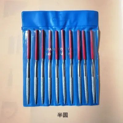 3*140 Electroplated Diamond Shaping File Set (Flat, Square, Half-Round, Round)