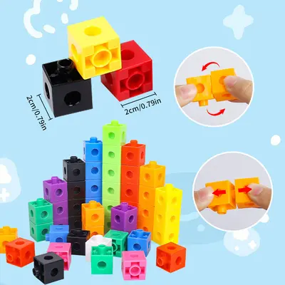 Square Building Block Set for Kids, Educational Puzzle Toy - 4