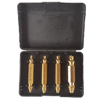 S2 Double-Head Screw Extractor 4-Piece Set for Stripped Screws - 8