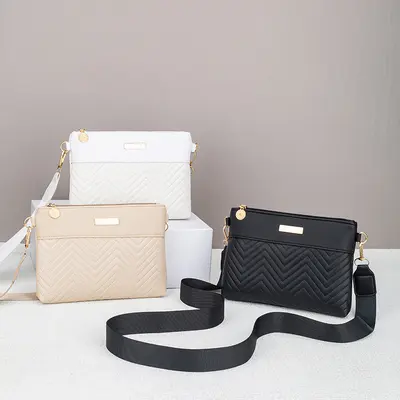 Gewellte bestickte Damen-Handtasche im Hidschab-Stil - 1