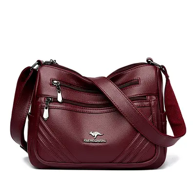 Middle-Aged Women's Single-Shoulder Bag, 2025 Simple Korean Style PU Leather Small Square - 4