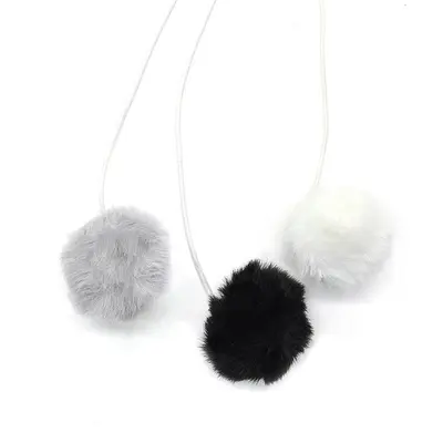 Hanging Sisal Fluffy Cat Teaser Ball, Cat Tree Accessory - 3
