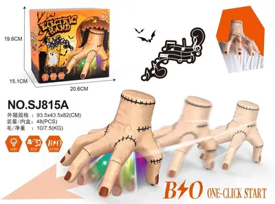 Light and Music Crawling Severed Hand Prank Toy, Halloween - 8