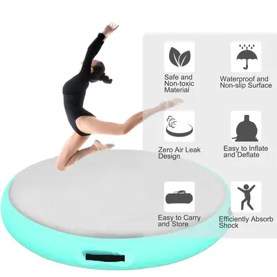 Inflatable Round and Square Yoga Mat for Taekwondo and Gymnastics - 6