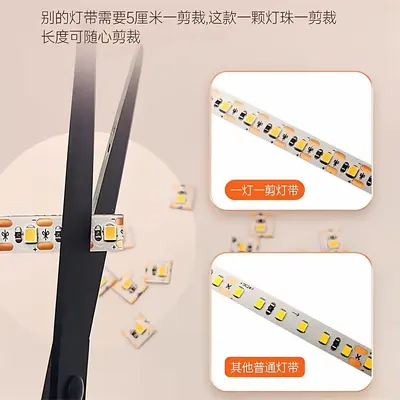 24V LED-Streifen Niederspannung Einzelschnitt 120er Selbstklebend Garderobe Schrank Lineare Lichtleiste Ganzhaus Dekorationslicht