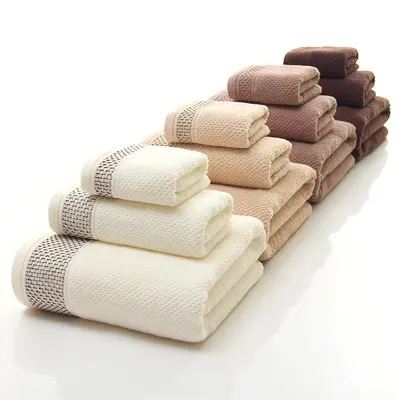 Pamuklu havlu ve banyo havlusu seti, yumuşak emici - 6