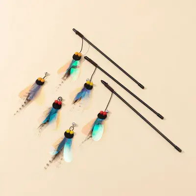 Customizable Plastic Cat Teaser Wand - 8