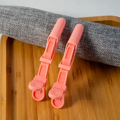 Crocodile clips hair clips with logo customizable hair styling clips hairdressing hair tools section dividing clips cross-border - 13