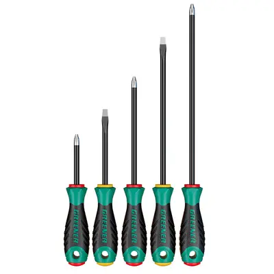 Screwdriver set, Phillips and flat head, high hardness - 6
