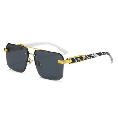 Men's Oversized Frameless Driving Sunglasses - 7