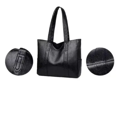 Large Capacity Women's Tote Bag, Korean Style Minimalist Single Shoulder Bag - 5