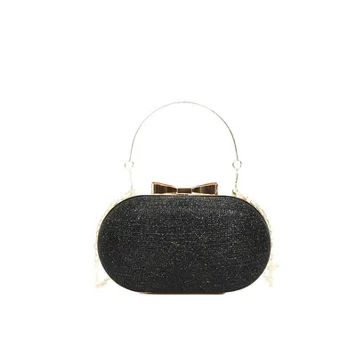 Women's Chain Evening Clutch with Single Shoulder Strap - 8
