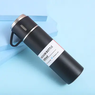 304 Stainless Steel Insulated Mug Set with Three Lids, Double-Wall - 3
