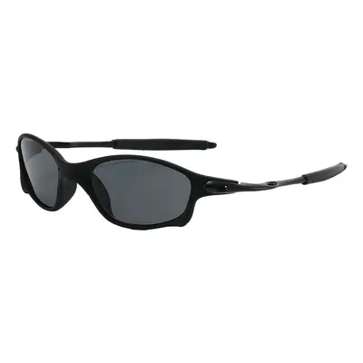 Gradient Black Frame Sunglasses, Curved Temples, UV Protection - 8