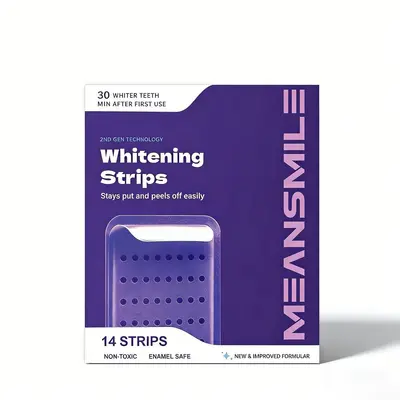 【Schnelle Musterlieferung】Grenzüberschreitende Zahnaufhellungsstreifen Whitening Strips, langanhaltende Aufhellung und Fleckentfernung, OEM - 7