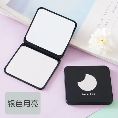 Foldable Portable Makeup Mirror, Double-Sided Mini Square - 7