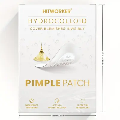 Hydrocolloid Acne Patches, 24 pieces, Transparent Round Edge - 6