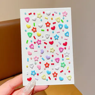 Kinder-Gesichtsaufkleber Schmetterling mit Strass, bunte Konzert-Make-up-Sticker - 8