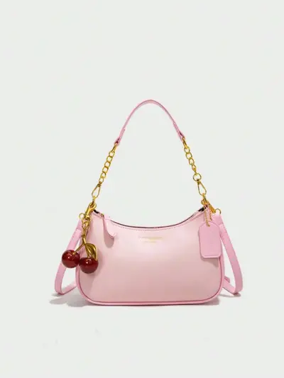 Vintage bedruckte Damen-Achseltasche mit Schultergurt - 10