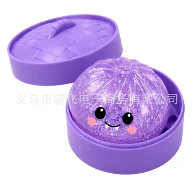 Halloween Pumpkin Bun Squishy Toy, Soft, Slow Rebound - 7