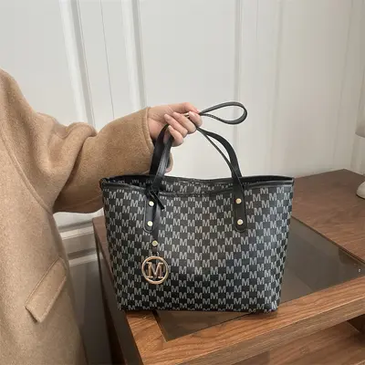 Printed Women's Tote Bag, Single-Shoulder Everyday Work Bag