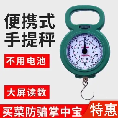 Mini portable hanging scale 10kg high precision spring