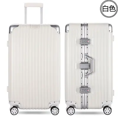 Aluminum frame extra large capacity trolley case durable suitcase men and women luggage extra large checked password suitcase 80 inch - 9