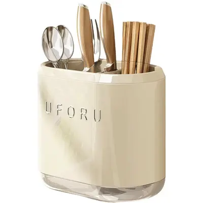 Wall-mounted Kitchen Chopstick and Knife Storage Rack, No-drill - 5