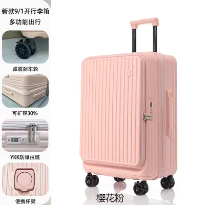 3-Piece Side-Opening Luggage Set with Expandable Combination Lock Trolley - 11