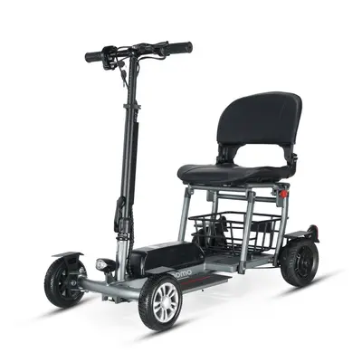 Elderly Power-Assist Mobility Scooter, Aluminum Alloy, Folding, Lithium Battery