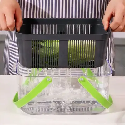 Vegetable Cutter Set with Container, 22-Piece, Shredding and Julienne