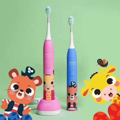 A7 Children's Rechargeable Cartoon Electric Toothbrush, Soft Bristles