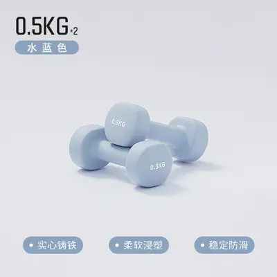 Plastic Coated Mini Dumbbell Solid Cast Iron for Women and Kids - 7