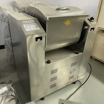 Paslanmaz çelik sessiz hamur yoğurma makinesi 15-75kg otomatik