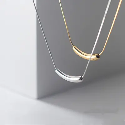 925er Sterlingsilber Halskette für Damen minimalistisch