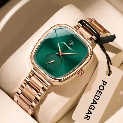 POEDAGAR Women's Watch Model 783, Steel Band, Waterproof, Quartz - 10