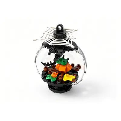 Halloween Glass Ball Pendant Building Blocks, One-Eyed Monster and Spider Set - 6