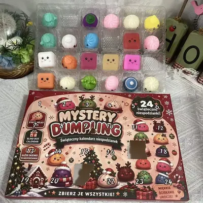 Christmas Countdown Calendar Blind Box, Kids Stress Relief Squishy Toy - 8