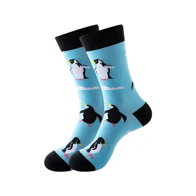 Cross-border new style personalized mid-calf cotton socks autumn and winter European and American socks men and women export fashion socks Amazon socks wholesale - 7
